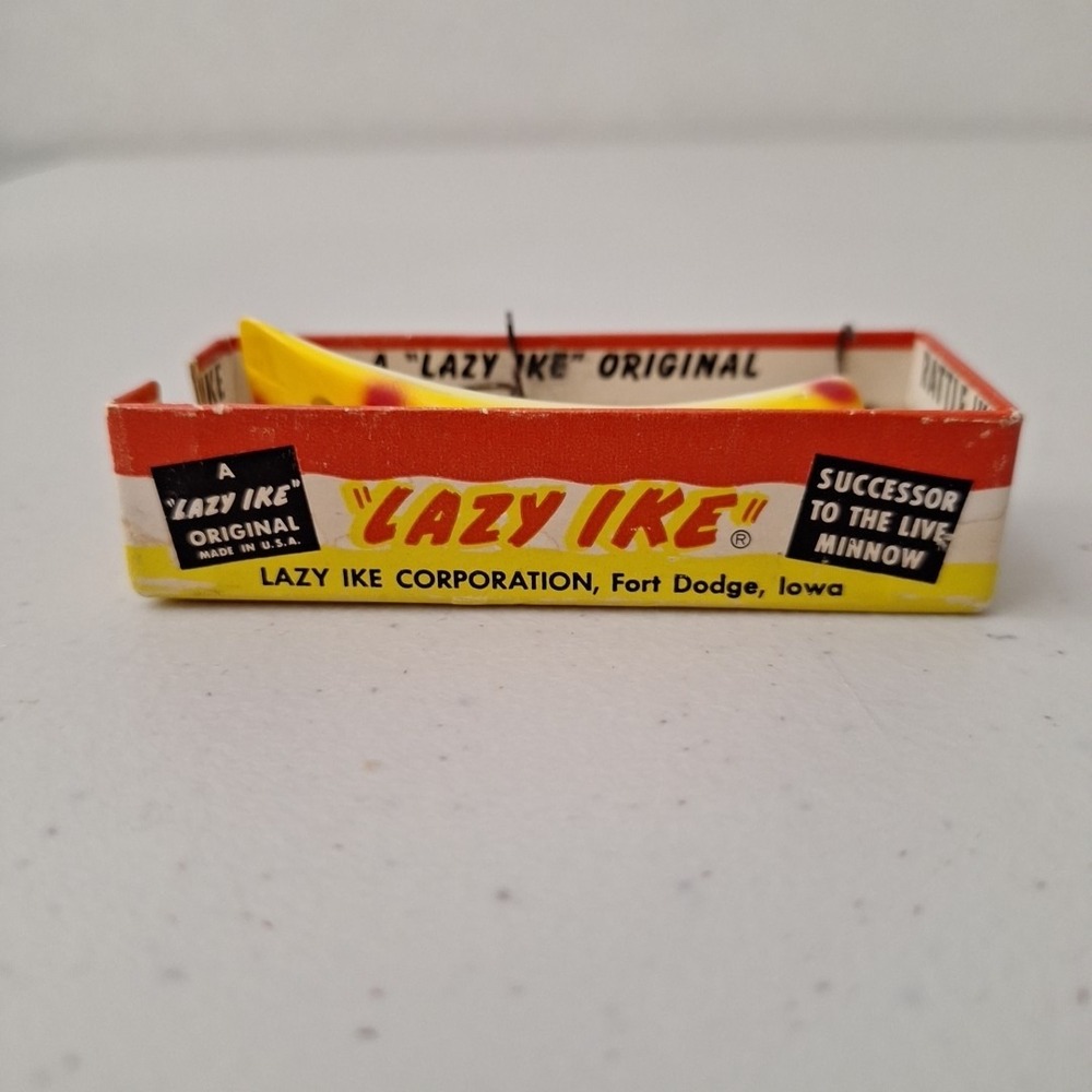 Vintage 1970's LAZY IKE #3 Fishing Lure *In Wrong Box* MADE IN USA - Picture 11 of 13